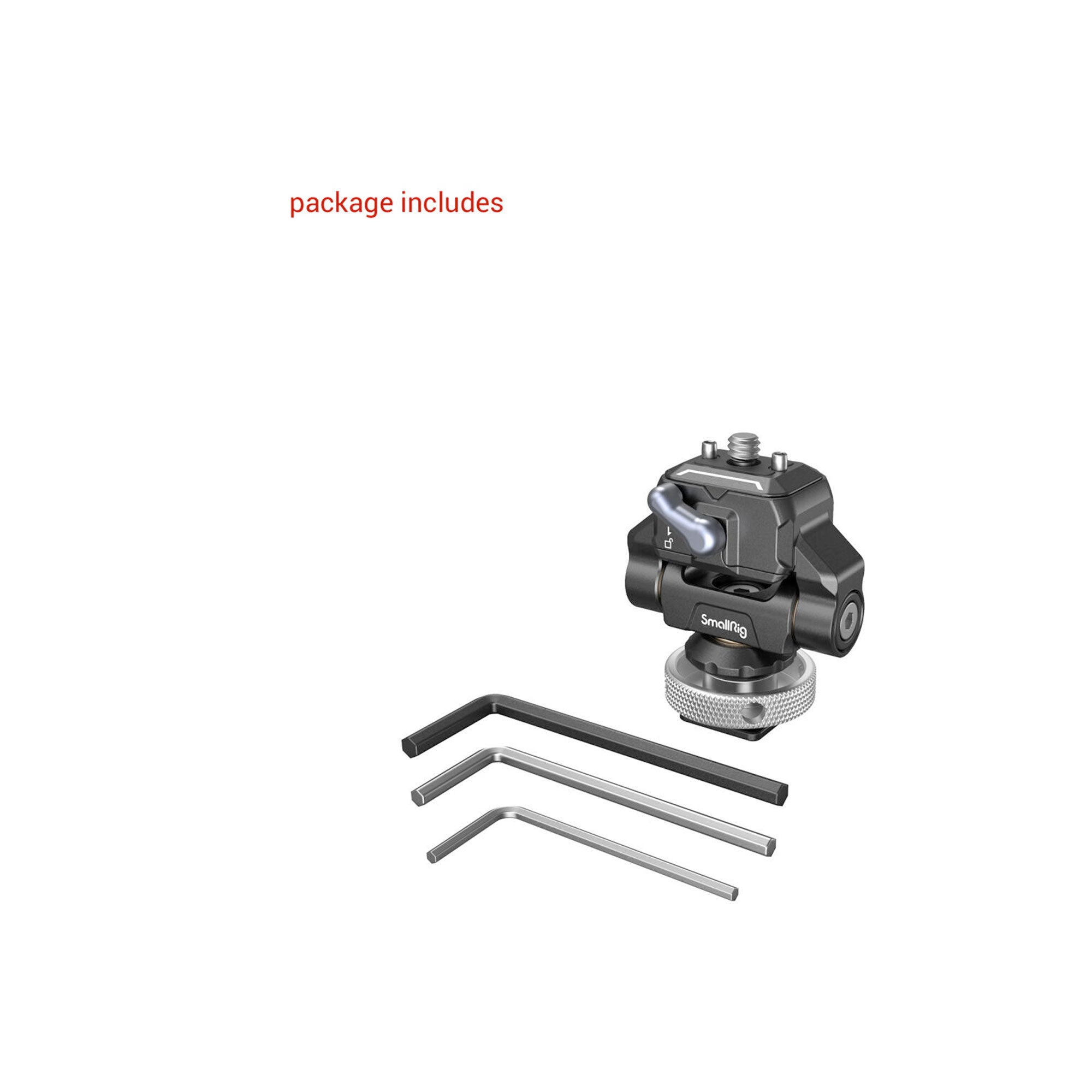 SmallRig Drop-in HawkLock mini Quick Release Monitor Mounting Support with Cold Shoe 3514B