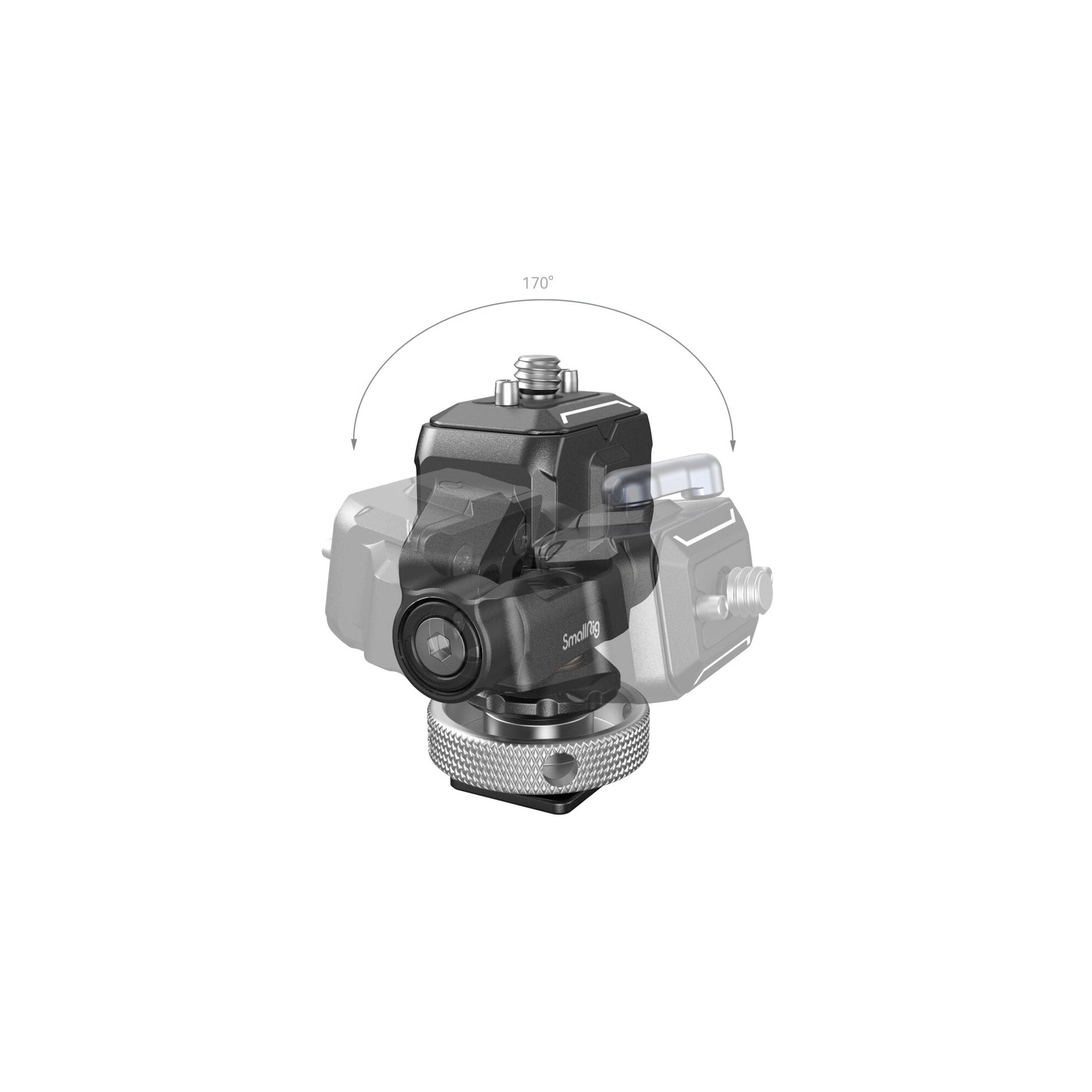 SmallRig Drop-in HawkLock mini Quick Release Monitor Mounting Support with Cold Shoe 3514B