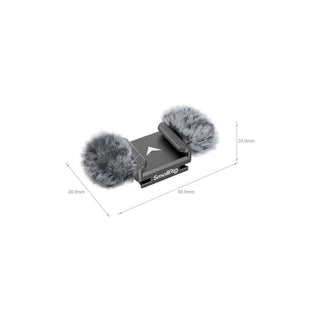 SmallRig Furry Windscreen with Cold Shoe Adapter for Nikon Z 30 3859