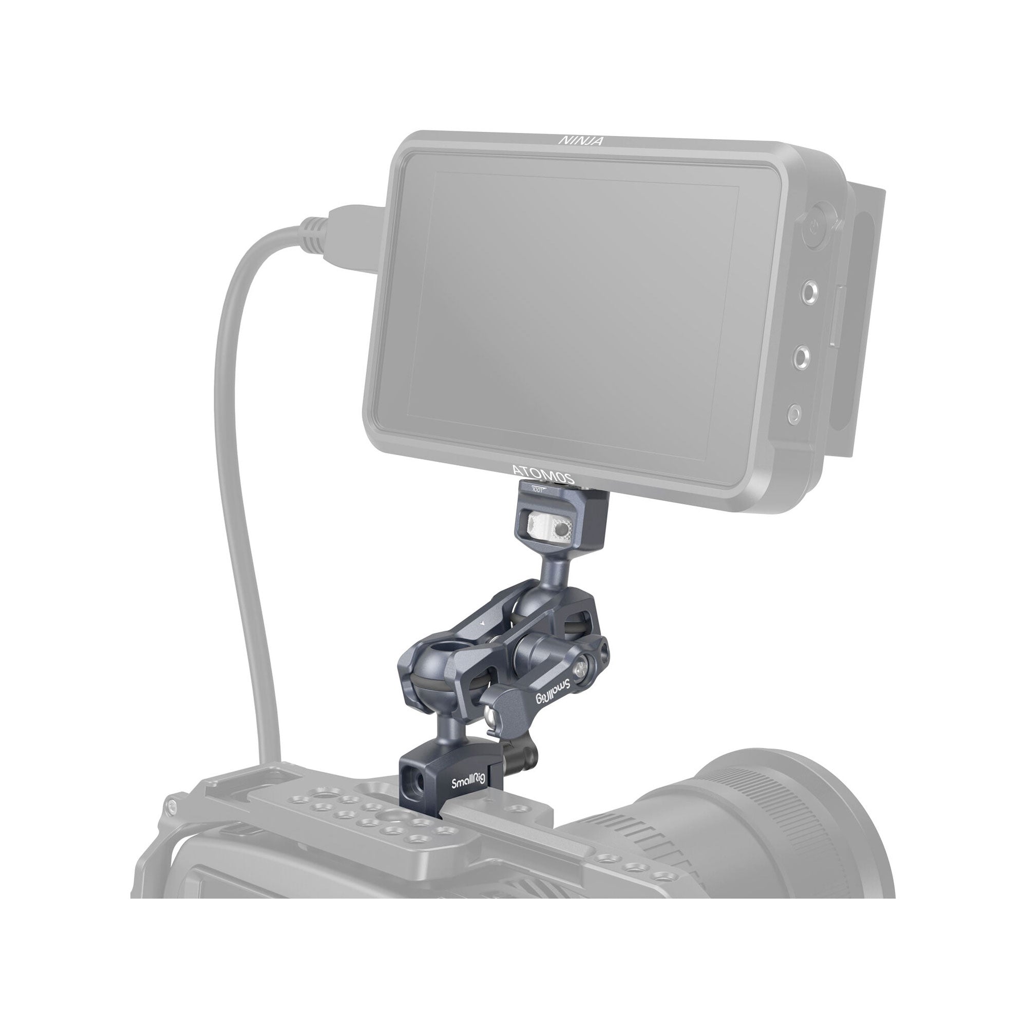 SmallRig Magic Arm with Dual Ball Heads (1/4" -20 Screw and NATO Clamp) 3875