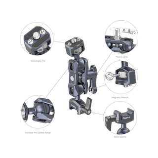 SmallRig Magic Arm with Dual Ball Heads (1/4" -20 Screw and NATO Clamp) 3875