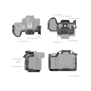 SmallRig "Black Mamba" Camera Cage for Canon EOS R5 C 3890