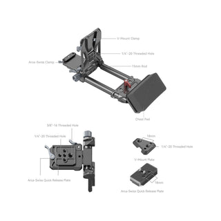 SmallRig Advanced Compact V-Mount Battery Mounting System 4063