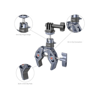 SmallRig Super Clamp with 360deg Ball Head Mount for Action Cameras 4102