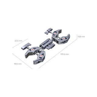 SmallRig Super Clamp with Double Crab-Shaped Clamps 4103