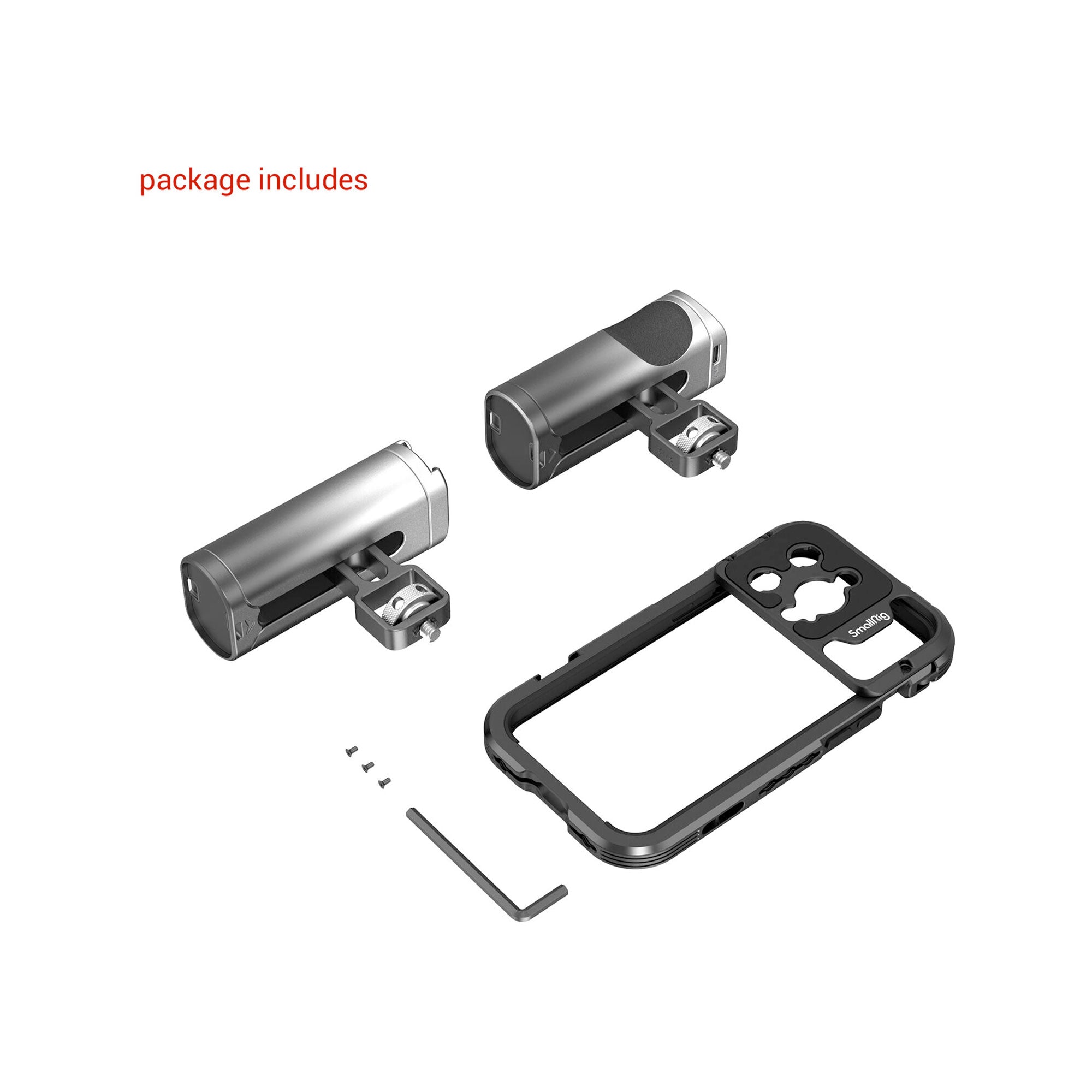SmallRig Mobile Video Cage Kit (Dual Handheld) for iPhone 14 Pro 4076