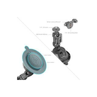 SmallRig Portable Suction Cup Mount Support for Action Cameras SC-1K 4193