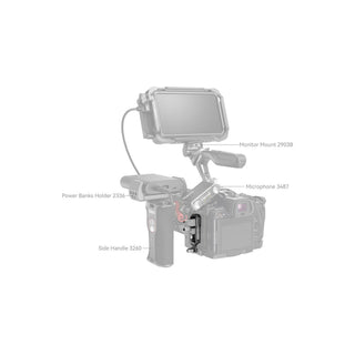 SmallRig "Black Mamba" HDMI & USB-C Cable Clamp for Canon EOS R5 / R6 / R5 C / R7 / R10 4272
