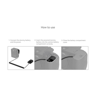 SmallRig D-Tap to Canon LP-E6NH Dummy Battery Power Cable