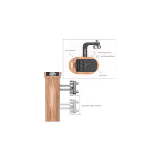 SmallRig Universal Wooden Side Handle HSN2093C