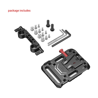 SmallRig V-Lock Battery Plate with 15mm LWS Rod Clamp