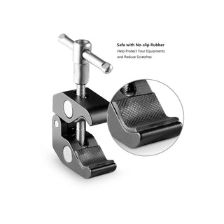 SmallRig Super Clamp with 1/4" -20 and 3/8" -16 Threaded Holes (2pcs) 2058