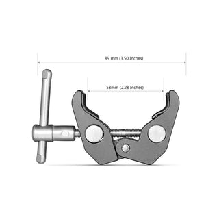 SmallRig Super Clamp with 1/4" -20 and 3/8" -16 Threaded Holes (2pcs) 2058