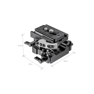 SmallRig Universal Bottom Mount Plate with 15mm Rod Support System 2092B
