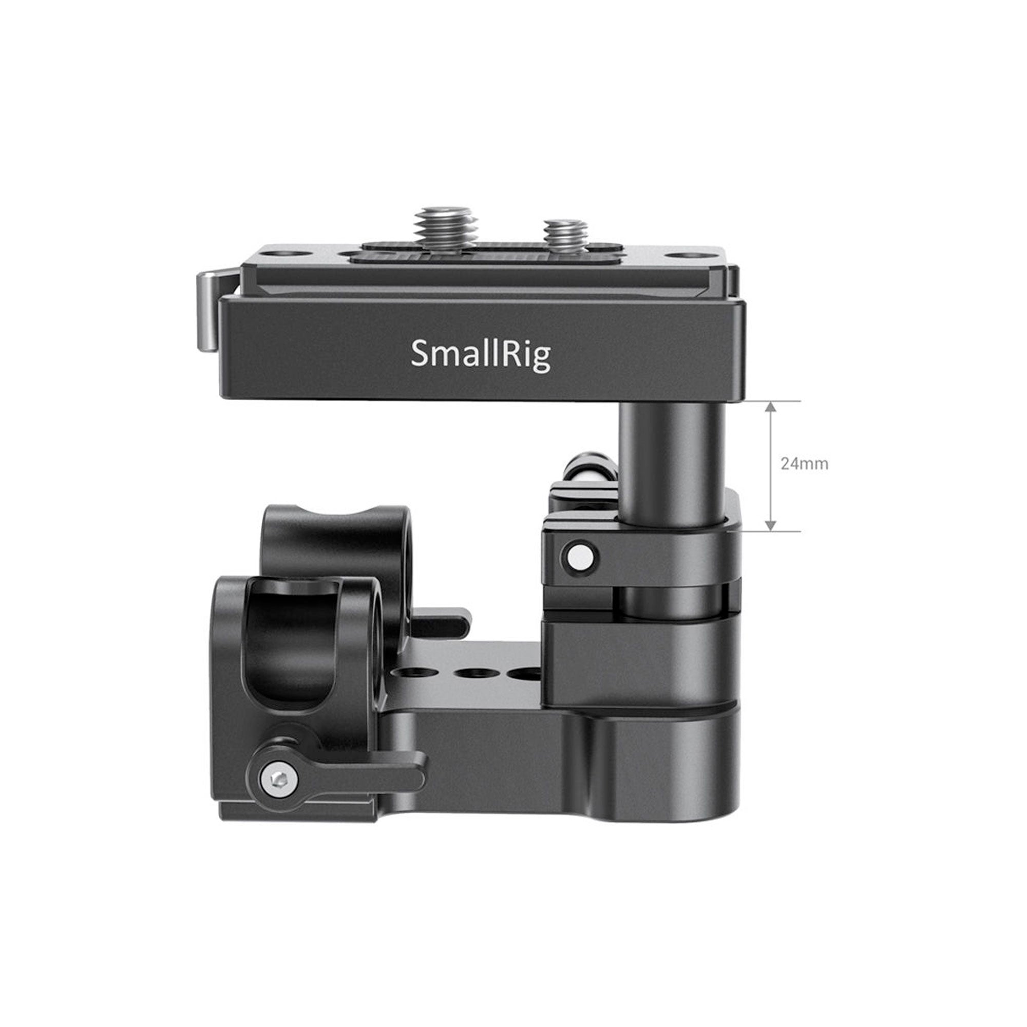 SmallRig Universal Bottom Mount Plate with 15mm Rod Support System 2092B