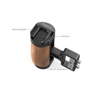 SmallRig Wooden mini Side Handle (1/4" -20 Screws) 2913