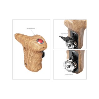 SmallRig Rosette Side Handle with Record Start / Stop Remote Trigger 3324
