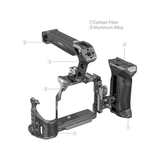 SmallRig " Rhinoceros" Advanced Cage Kit for Sony Alpha 7R V / Alpha 7 IV / Alpha 7S III 3710