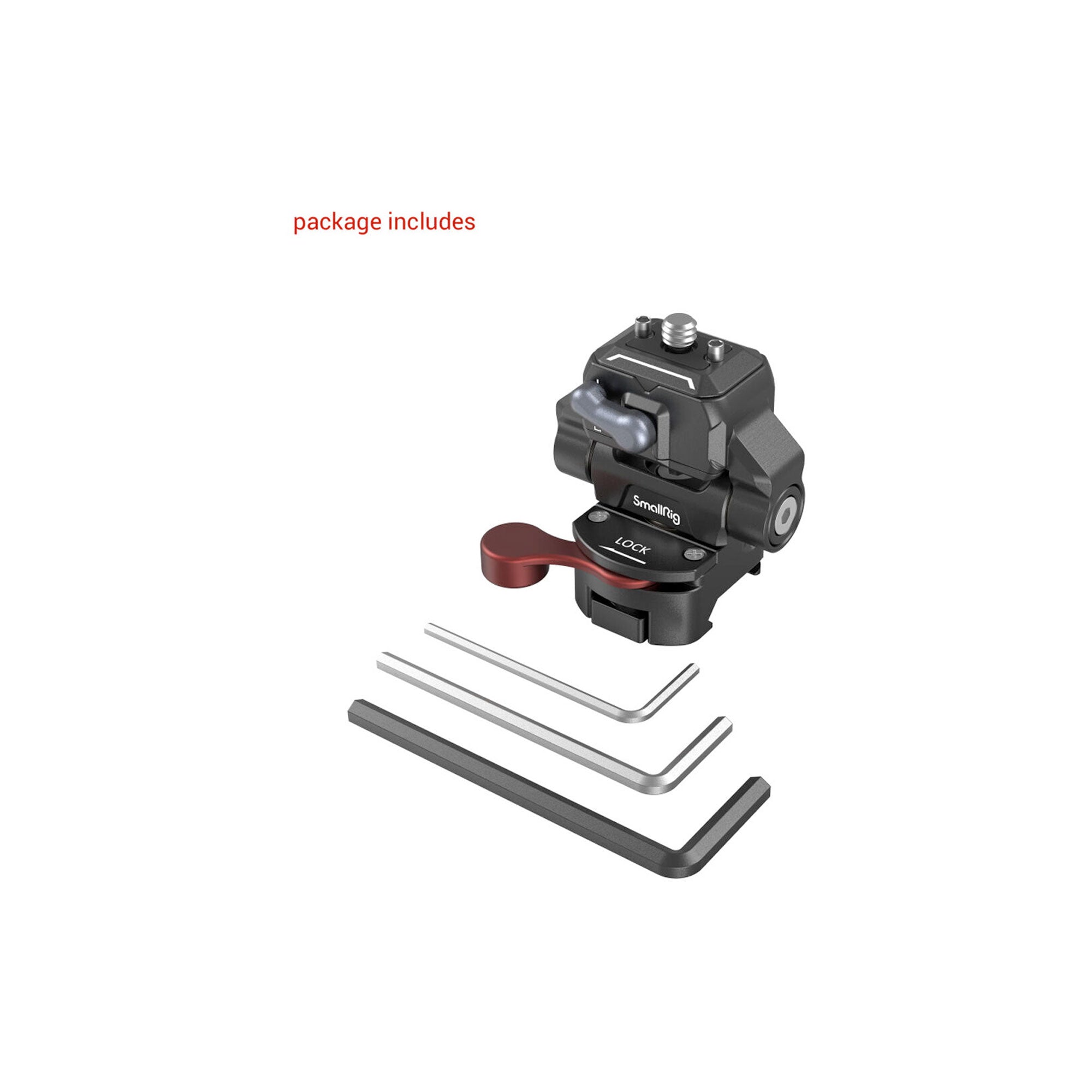 SmallRig Drop-in HawkLock mini Quick Release Monitor Mounting Support with NATO Clamp 3601B