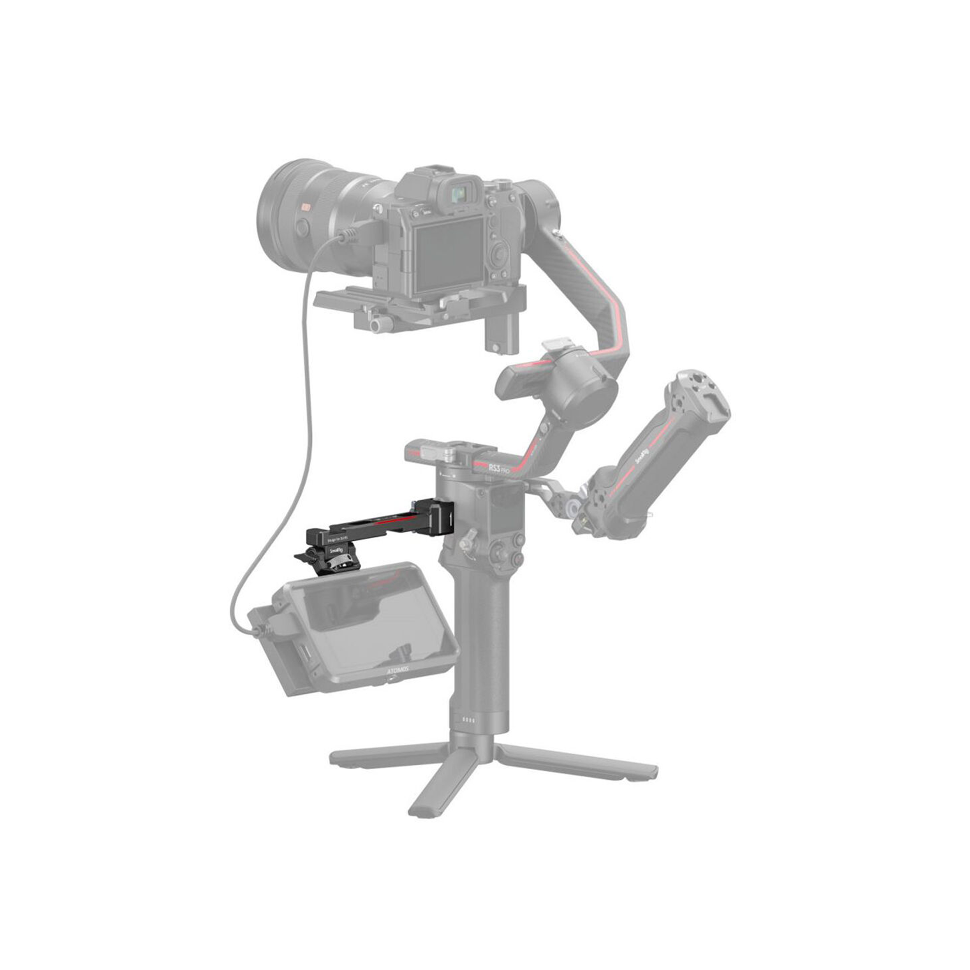 SmallRig Monitor Mounting Support for DJI RS 2 / RSC 2 / RS 3 / RS 3 Pro /RS 3 mini 3026B