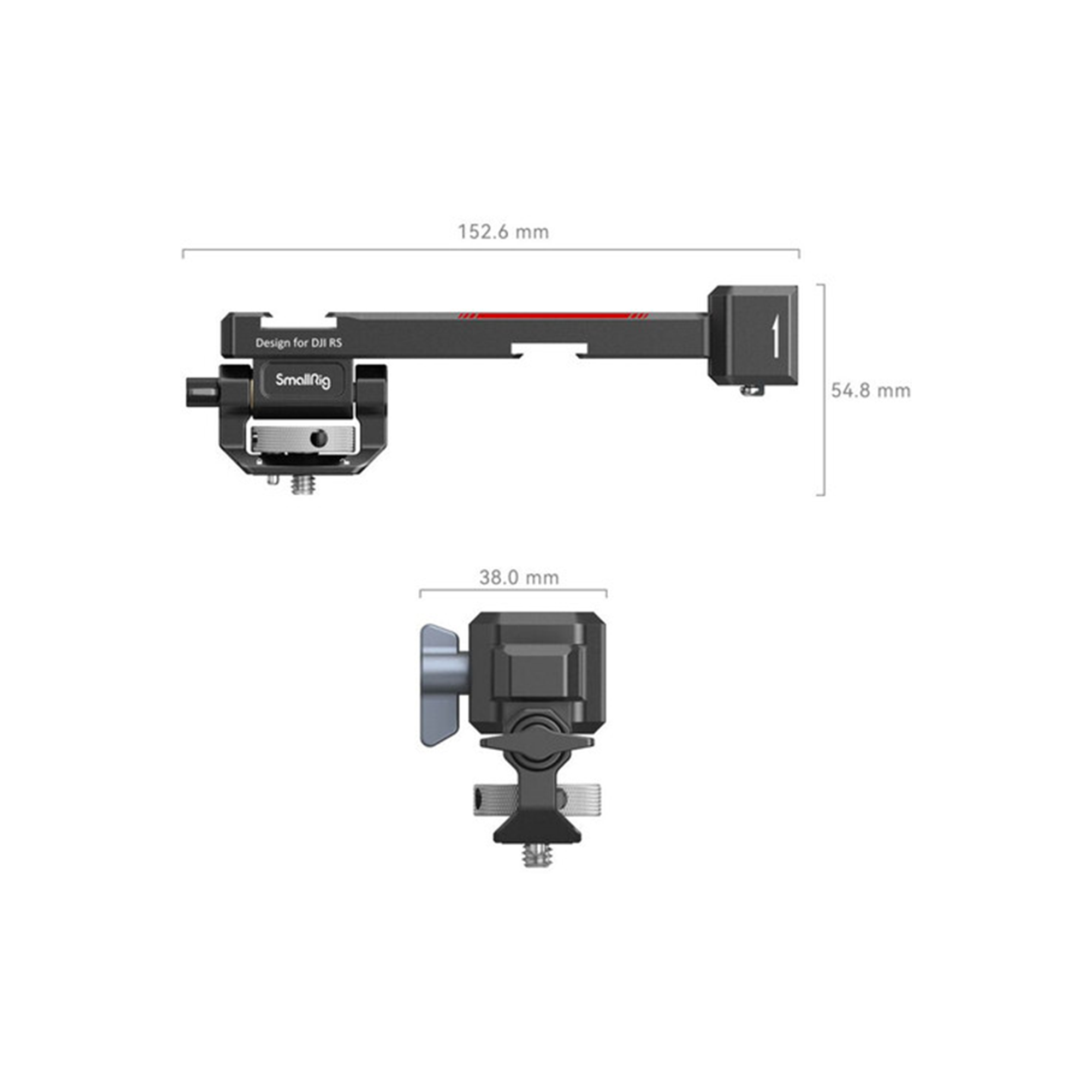 SmallRig Monitor Mounting Support for DJI RS 2 / RSC 2 / RS 3 / RS 3 Pro /RS 3 mini 3026B