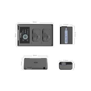 SmallRig NP-FW50 Camera Battery and Charger Kit 3818