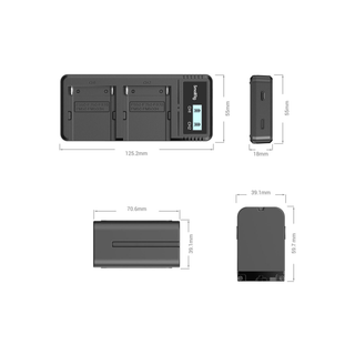 SmallRig NP-F970 Battery and Charger Kit 3823