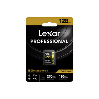 Lexar SD Pro 1800x 128GB Memory Card