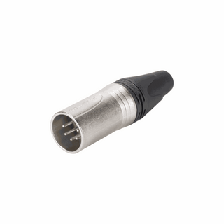 Neutrik XLR, 5-pol , metal-, Soldering-male connector, silver plated contact