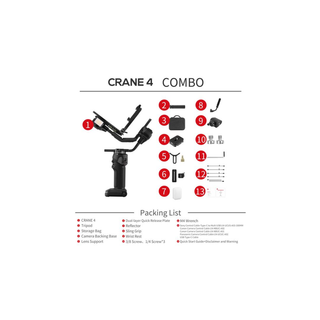 Zhiyun Crane 4 Gimbal Stabilizer Combo