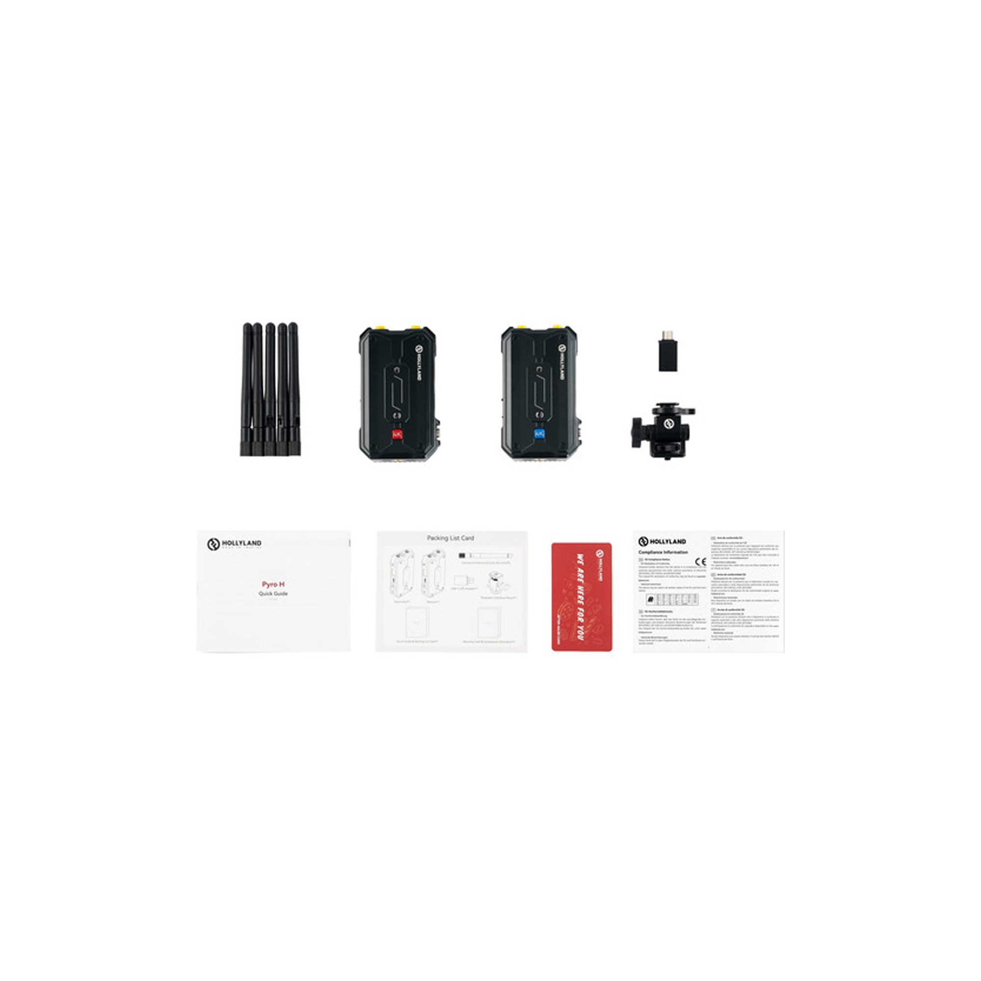 Hollyland Pyro H 4K HDMI Wireless Video Transmission System (1TX + 1RX)