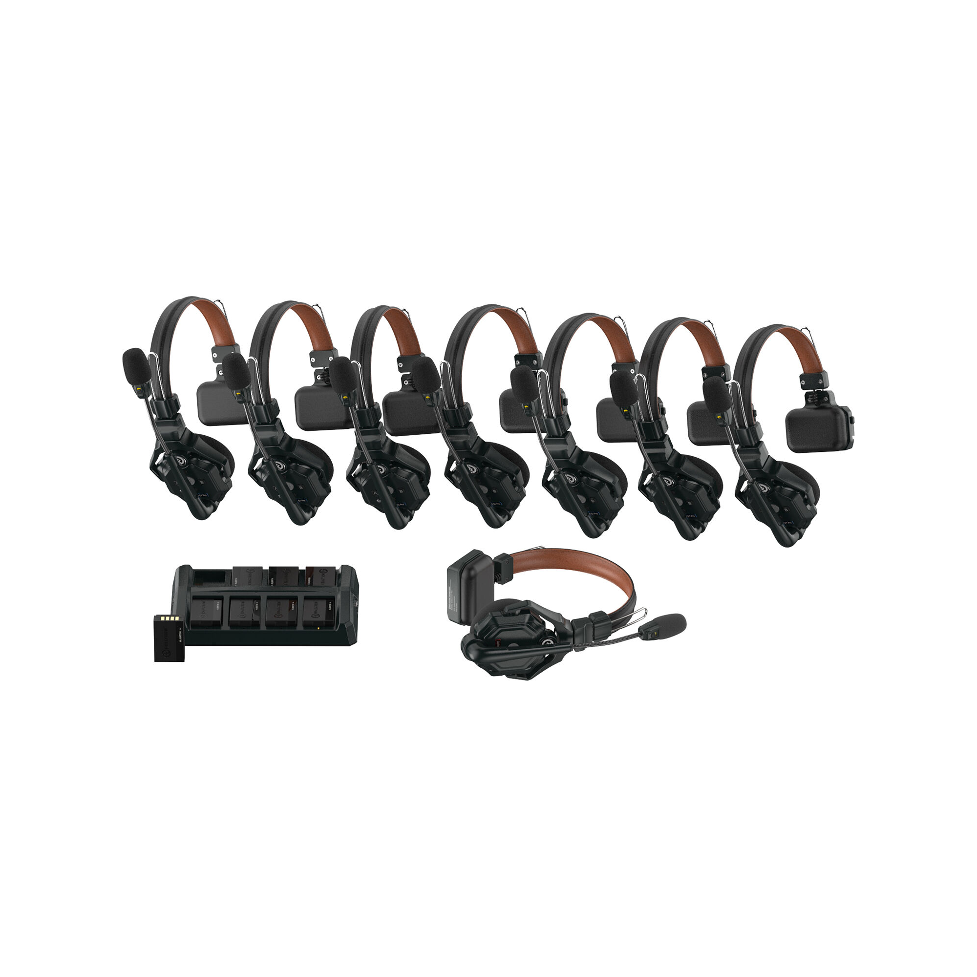 Hollyland Solidcom C1 Pro-8S Full-Duplex ENC Wireless Intercom System with 8 Headsets (1.9 GHz)
