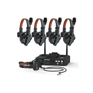 Hollyland Solidcom C1 Pro-Hub4S ENC 5-Person Full-Duplex Wireless Intercom System with Hub (1.9 GHz)