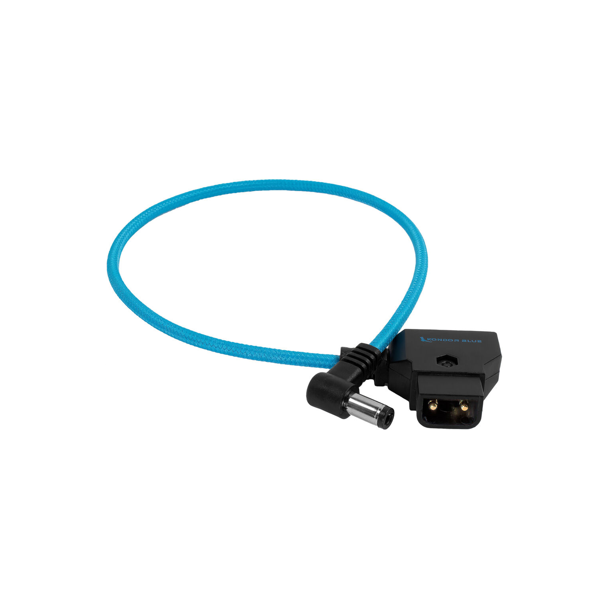 Kondor Blue Straight D-Tap to DC 2.5mm Right-Angle Cable (Kondor Blue,38cm)