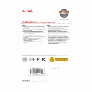 SanDisk 128GB Extreme CF Memory Card