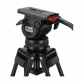 Camgear DV6P Aluminum Tripod System with 75mm Bowl, Fluid Head & Ground Spreader