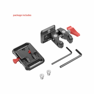 SmallRig mini V Mount Battery Mount Plate with Crab-Shaped Clamp 2989