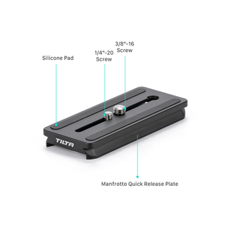 Tilta Manfrotto Universal Quick Release Plate (Black)
