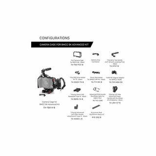 Tilta Advanced Camera Cage Kit for BMCC 6K (Black)