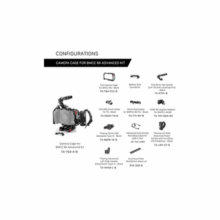 Tilta Advanced Camera Cage Kit for BMCC 6K (Black)