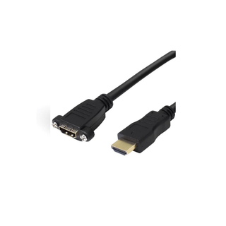 Icily Panel Mount HDMI Male - Female 30cm