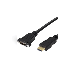 Icily Panel Mount HDMI Male - Female 30cm