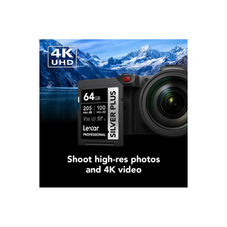 Lexar 64GB Professional SILVER PLUS UHS-I SDXC Memory Card