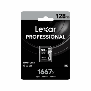 Lexar SD Pro 1667x 128GB Memory Card
