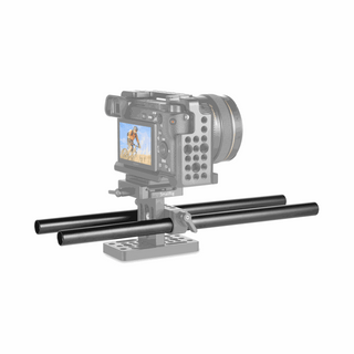 SmallRig 15mm Black Aluminum Alloy Rod (M12-30cm / 12") (2pcs)