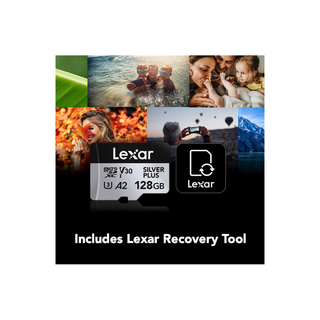 Lexar MicroSD Silver PLUS 128GB UHS I C10, U3