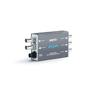 AJA HD5DA HD/SD SDI Distribution Amplifier/Repeater, 1x4, EQ, 143 Mb - 1.5 Gb