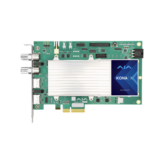 AJA KONA X, Fanless 12G-SDI and HDMI 2.0 Ultra-Low Latency PCIe Card, fanless