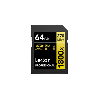 Lexar SD Pro 1800x 64GB Memory Card