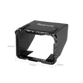 SmallRig Cage with Sun Hood and HDMI Clamp for Blackmagic Design Video Assist 5" 12G-SDI/HDMI 2725